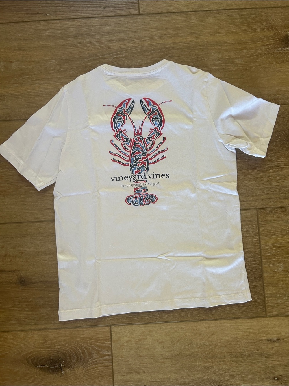 Vineyard Vines White Short-Sleeve Lobster Graphic Tee
